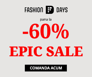 Epic Sale FashionDays! Pana la -60% la articole pentru femei și bărbați
