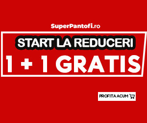 Mega reducerilor pe SuperPantofi! 1+1 GRATIS pentru toate produsele de pe site