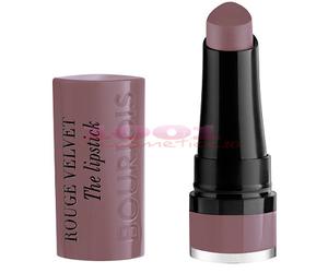 BURJOIS VELVET ROUGE THE LIPSTICK RUJ DE BUZE 17 FROM PARIS WITH MAUVE