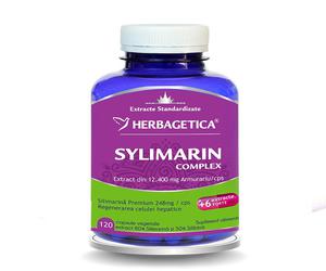 HERBAGETICA SUPLIMENTE ALIMENTARE SYLIMARIN COMPLEX 120 DE CAPSULE