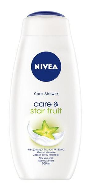 NIVEA CARE & STAR FRUIT GEL DE DUS 500ML 