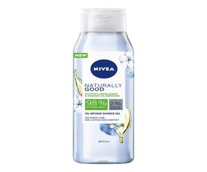 NIVEA NATURALLY GOOD OIL INFUSED GEL DE DUS CU FLOARE DE BUMBAC SI ULEI DE ARGAN BIO