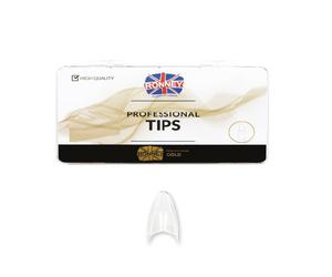 RONNEY PROFESSIONAL TIPS TRANSPARENT ALMOND SHAPE 500 BUCATI