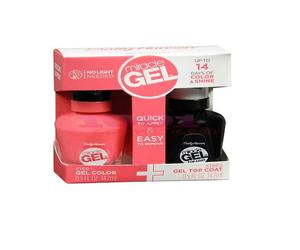 SALLY HANSEN MIRACLE GEL DUO PACK TOP COAT + LAC DE UNGHII BA BLOOM 411