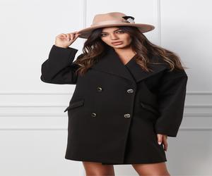 Palton Moze negru oversize