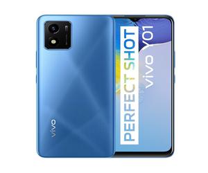 Telefon Vivo Y01, 3GB RAM, 32GB, Sapphire Blue, Dual Sim, Camera Single: 13 MP, procesor Helio P35, V2118