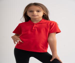 Tricou polo rosu din bumbac cu maneca scurta