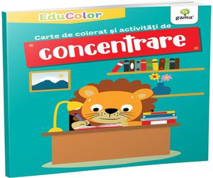 Carte de colorat și activități de concentrare
