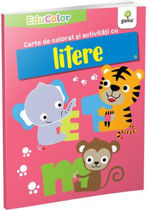 Carte de colorat și activități cu litere 