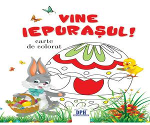 Vine iepurasul - Carte de colorat